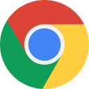 Google Chrome icon (circle of red, blue, yellow, and green arranged around inner circle (gray/white))