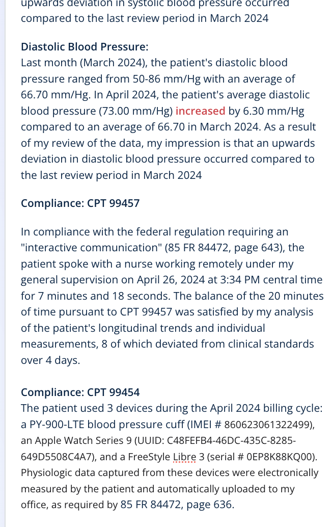 HeartCloud, Inc. HeartCloud MD app showing blood pressure chart