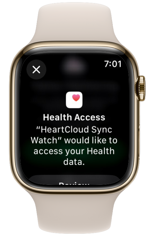 Apple Watch vector (white bands with red ECG on black watch face)